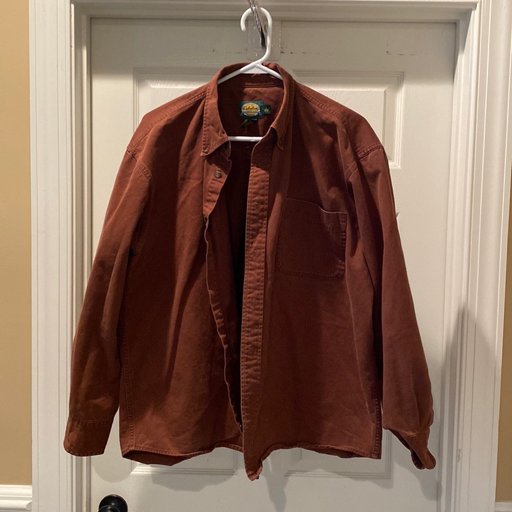 CABELAS Mens Canvas Flannel Shirt